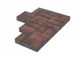  Брусчатка Stellard 200х100х60 мм Браун: внешний вид
