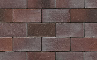  Тротуарная клинкерная брусчатка Muhr №10 Violettblau geflammt, 240*55*52 мм: внешний вид