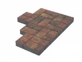  Брусчатка Stellard 200х100х60 мм Закат: внешний вид